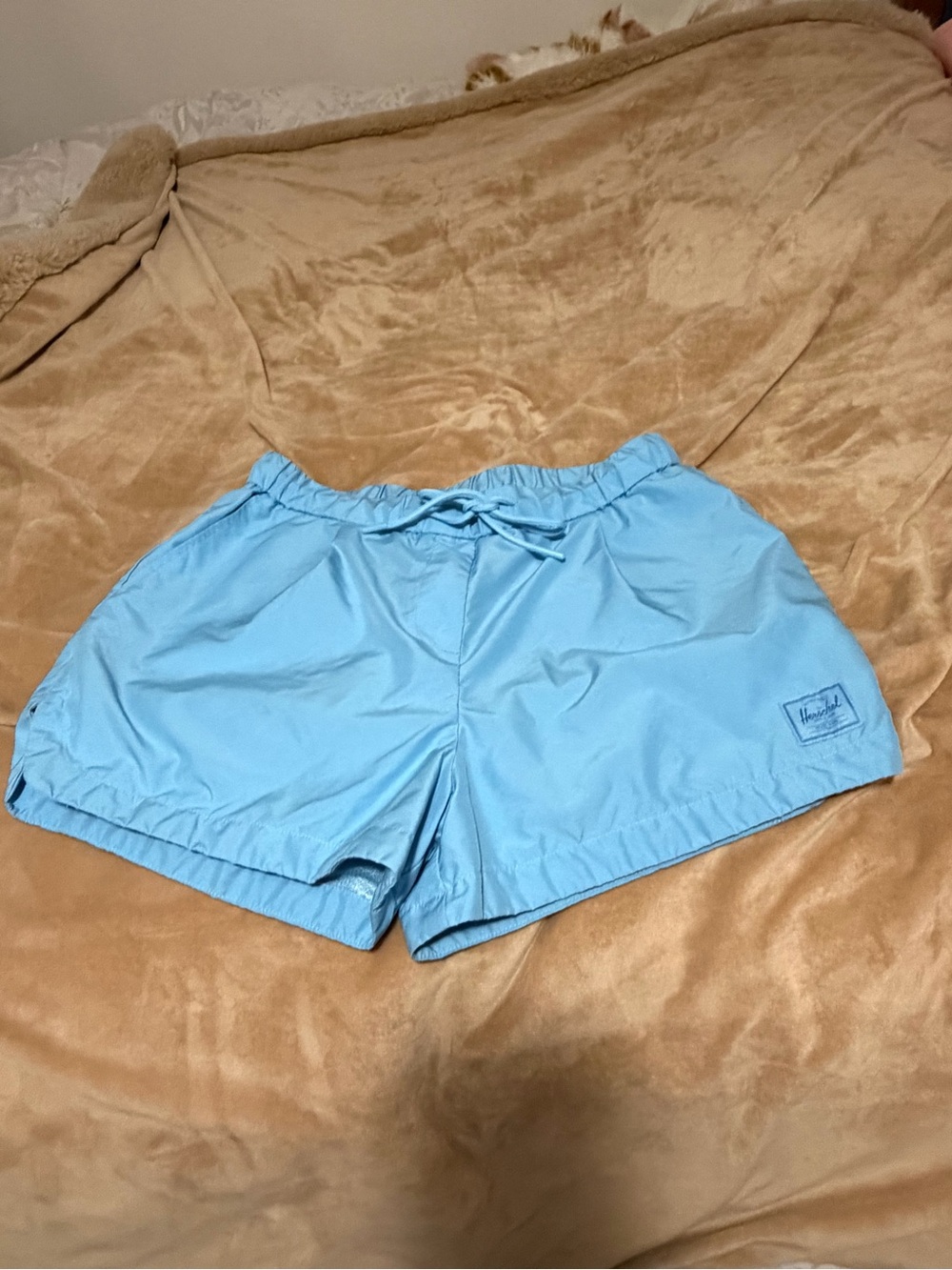 Herschel Supply Company Light Blue Athletic Drawstring Shorts Women’s Small